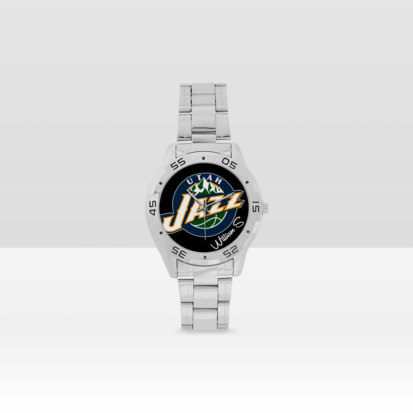 Utah Jazz Men's Stainless Steel Analog Watch