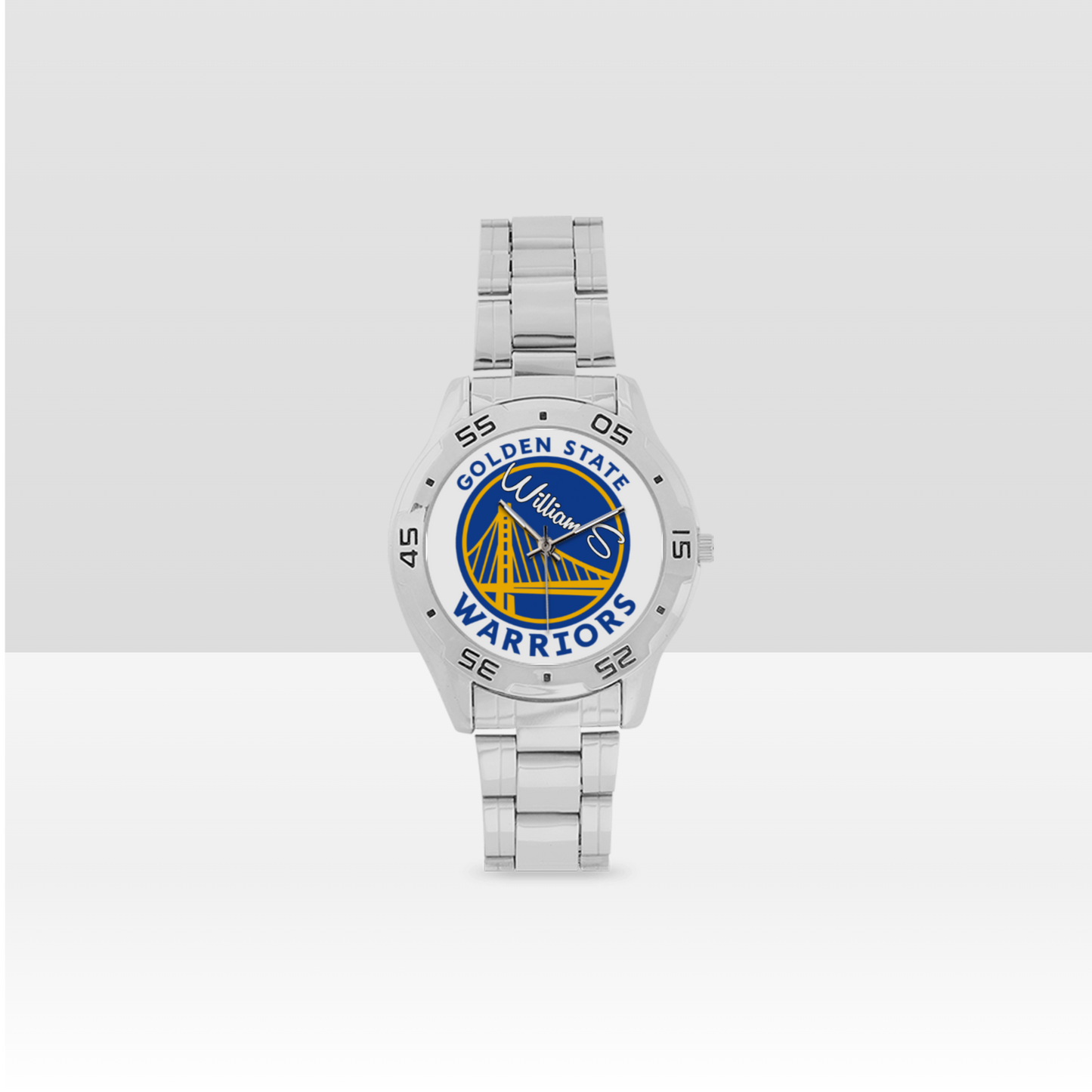 Golden State Warriors Men's Stainless Steel Analog Watch