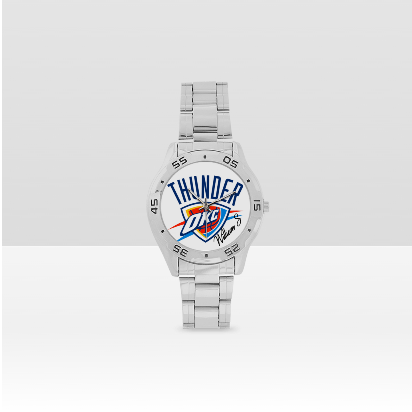 Oklahoma City Thunder Men's Stainless Steel Analog Watch