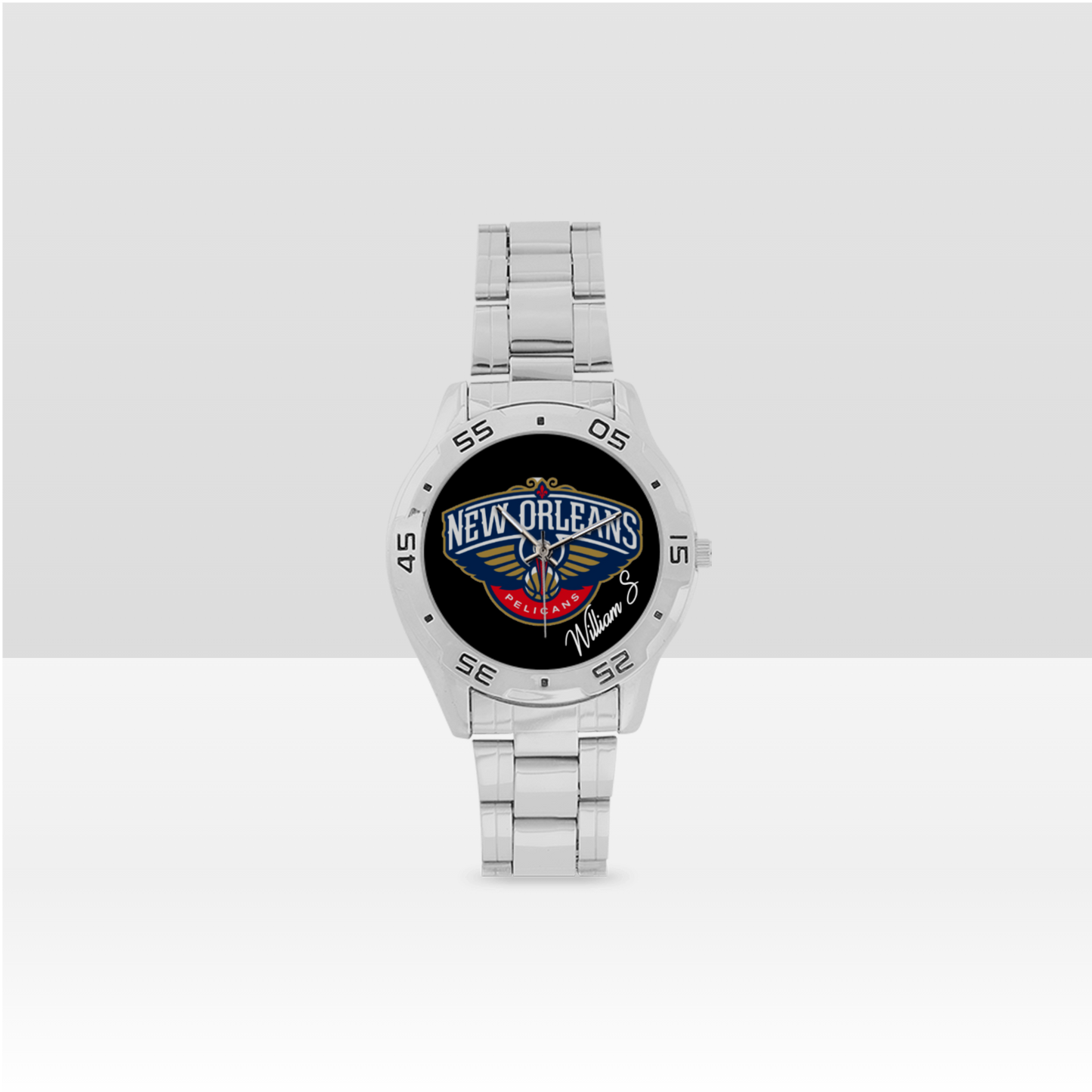 New Orleans Pelicans Men's Stainless Steel Analog Watch