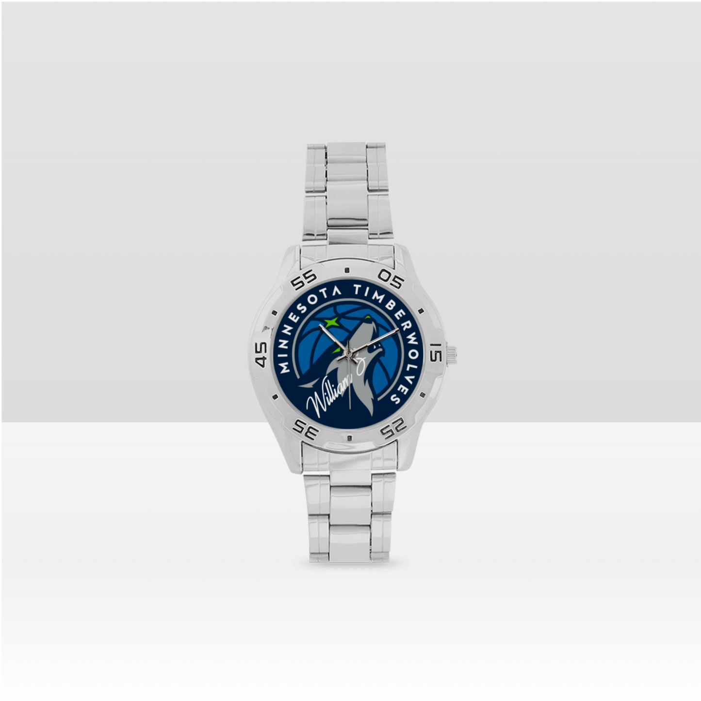 Minnesota Timberwolves Men's Stainless Steel Analog Watch