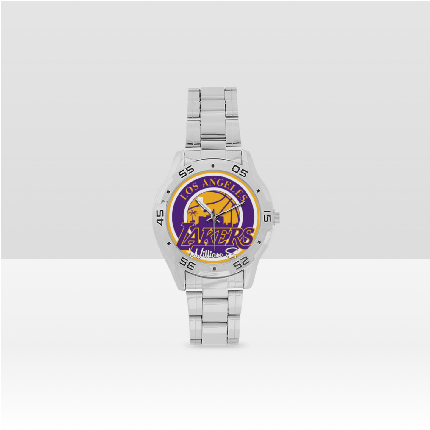 LA Lakers Men's Stainless Steel Analog Watch