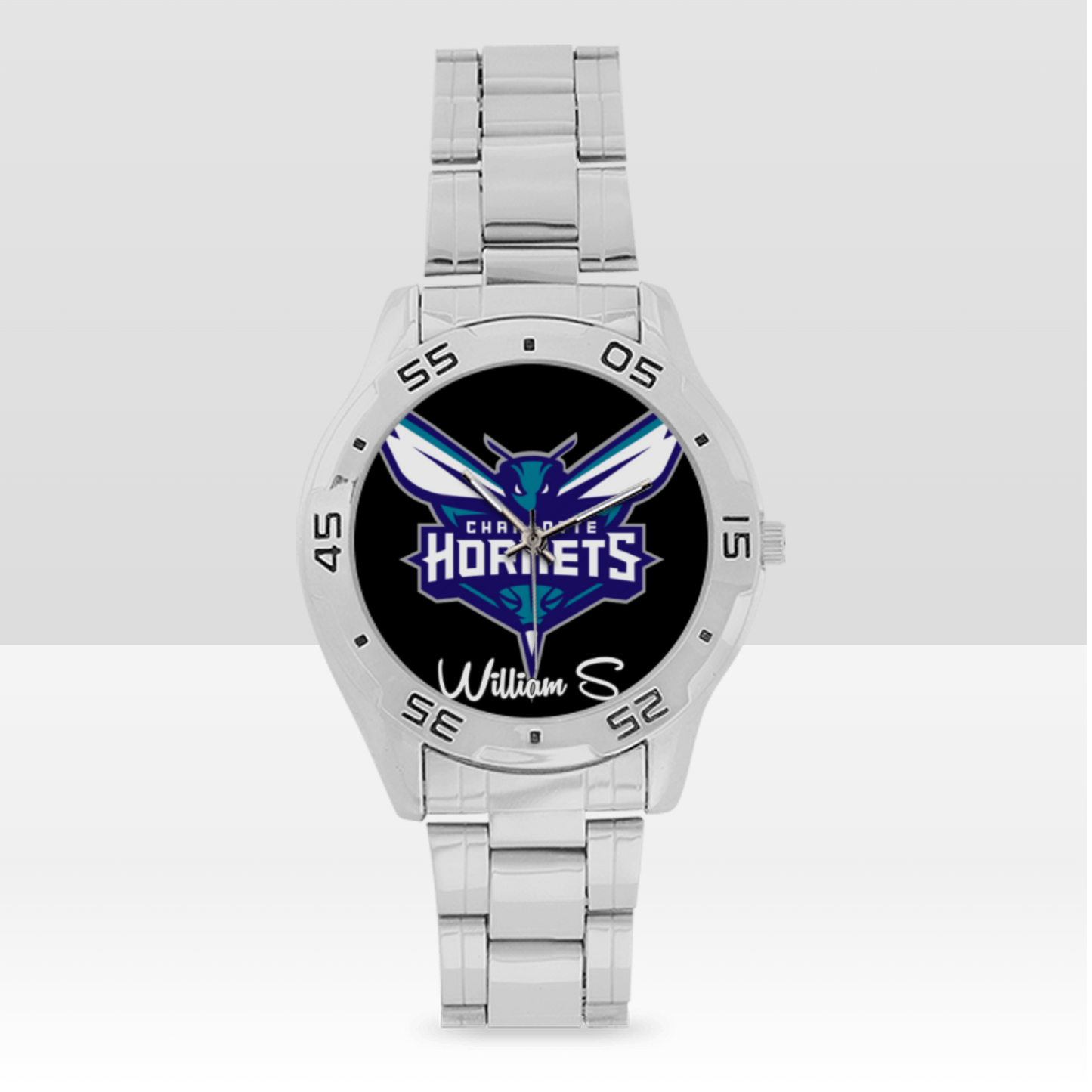 Charlotte Hornets Men's Stainless Steel Analog Watch