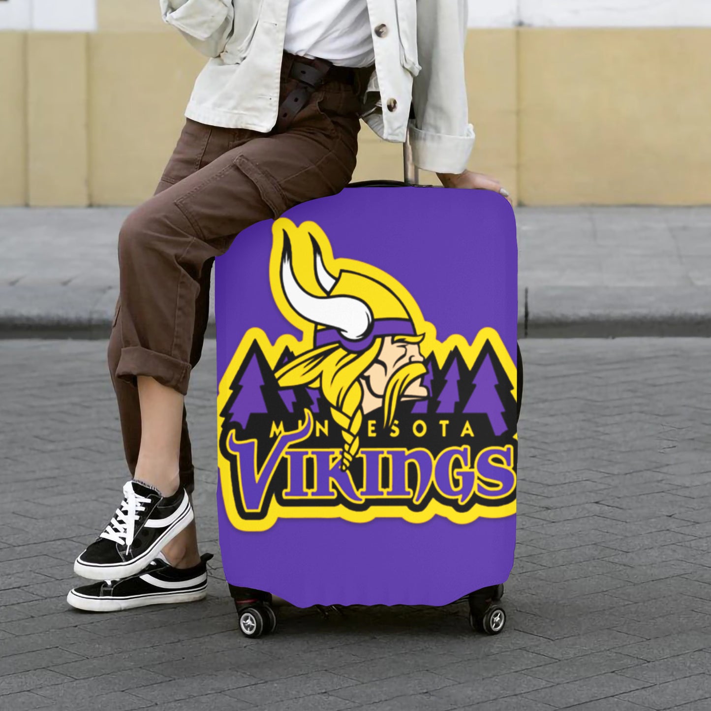 Minnesota Vikings Luggage Cover