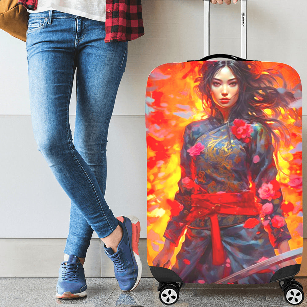 Japanese Themed Luggage Cover