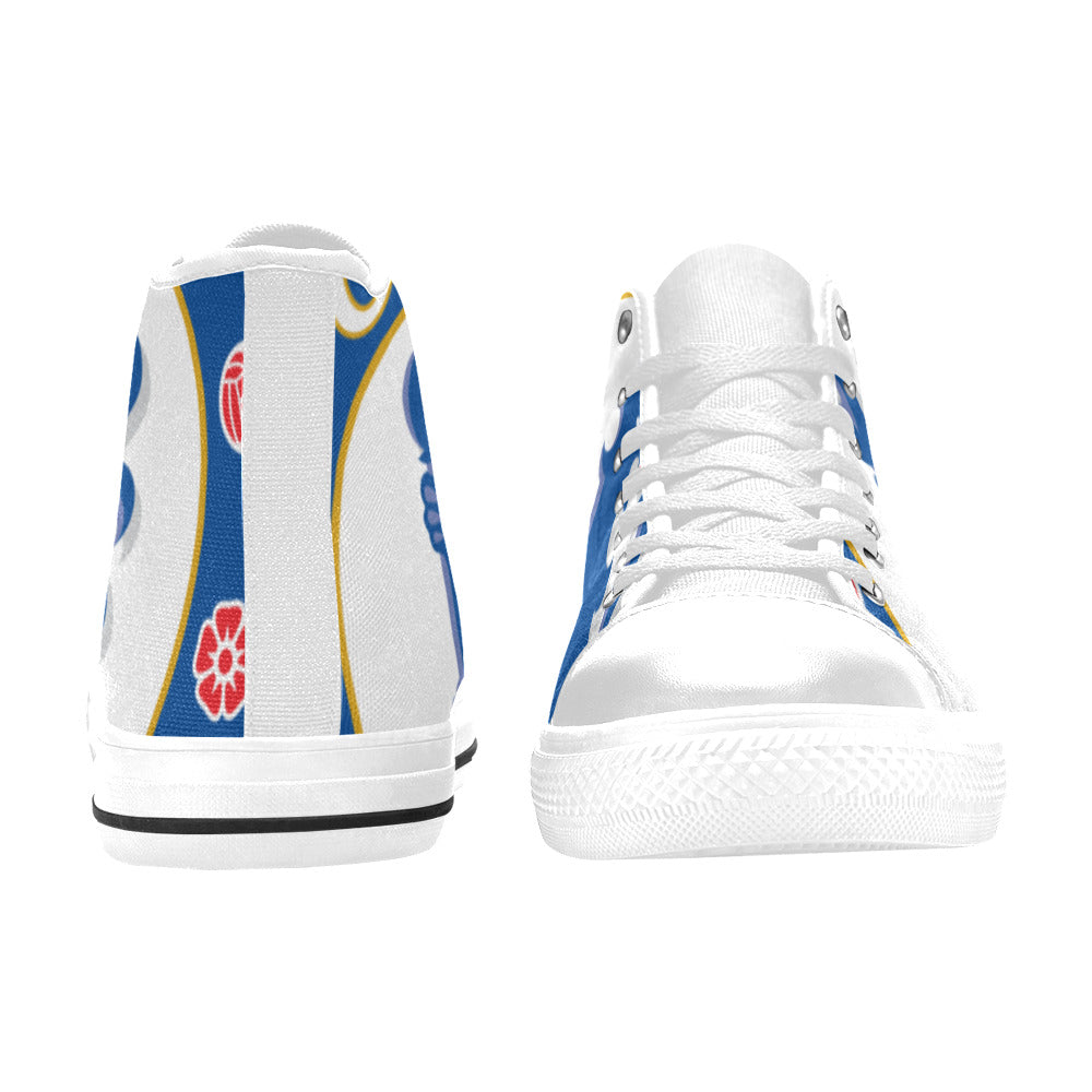 CHELSEA FC Kid's High Top Canvas Shoes - WHITE