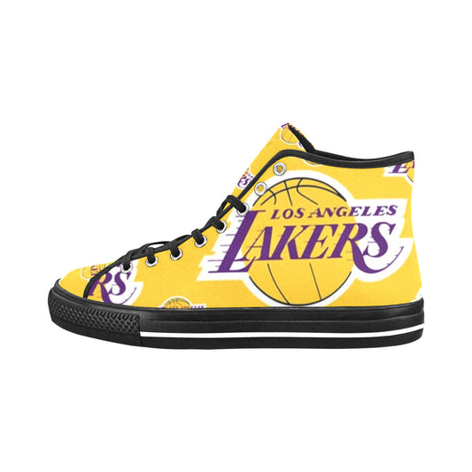 LAKERS Women's Vancouver High Top Canvas - BLACK