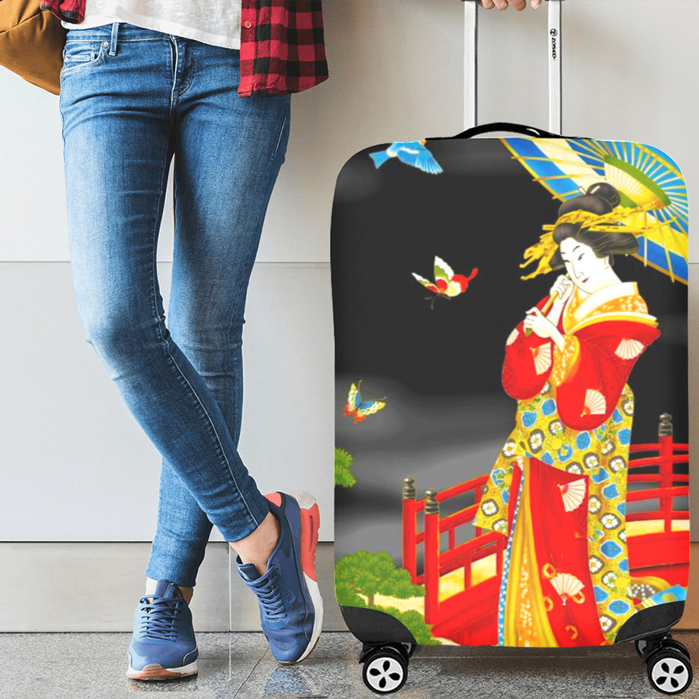 Japanese Themed Luggage Cover