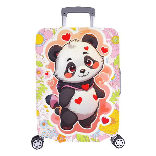 Heartfelt Panda Luggage Cover