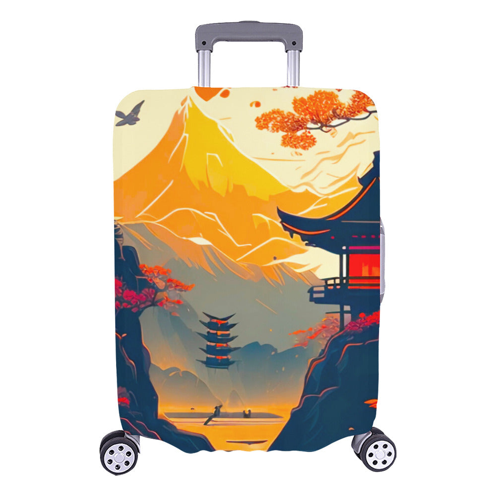 Japanese Themed Luggage Cover