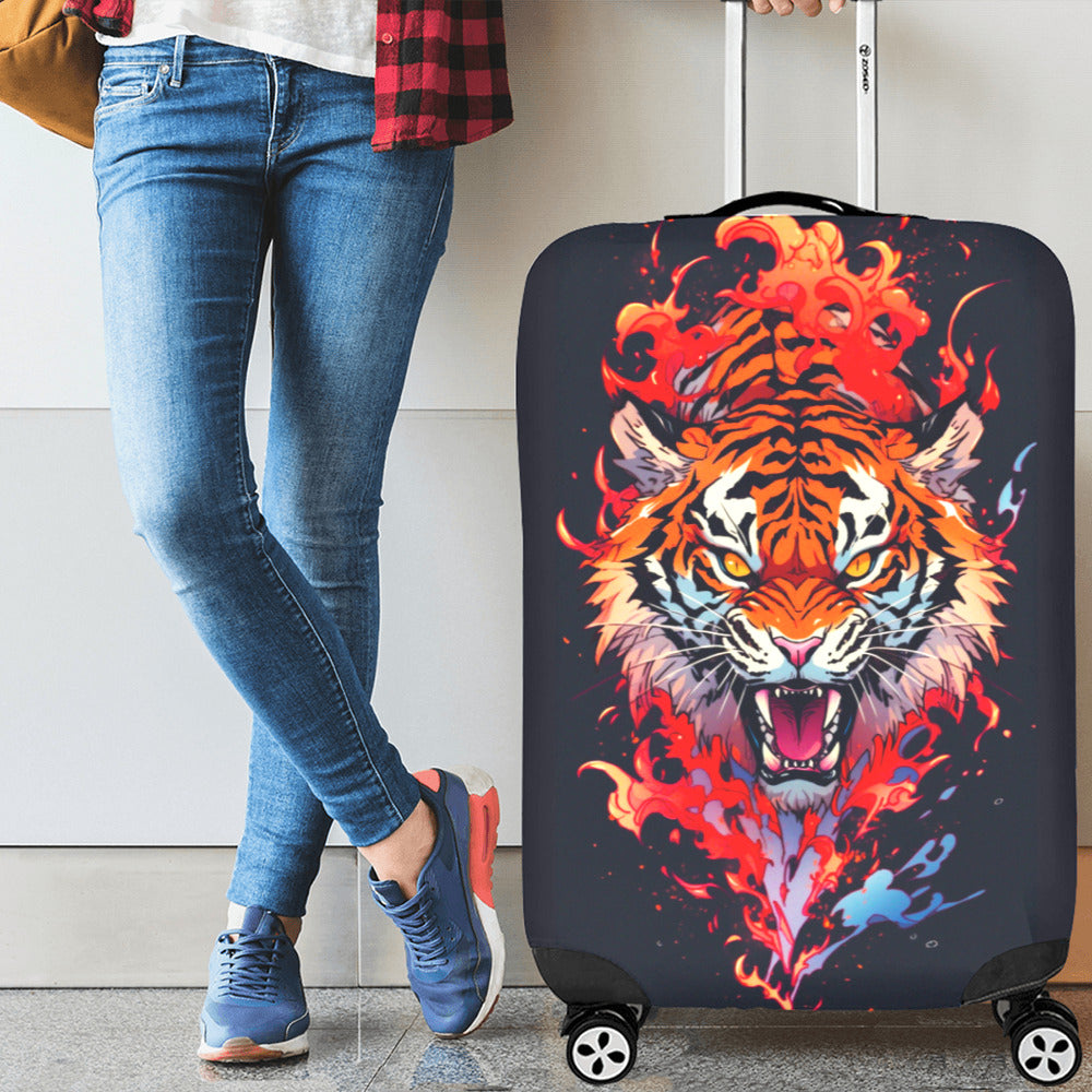 Tiger Themed Luggage Cover