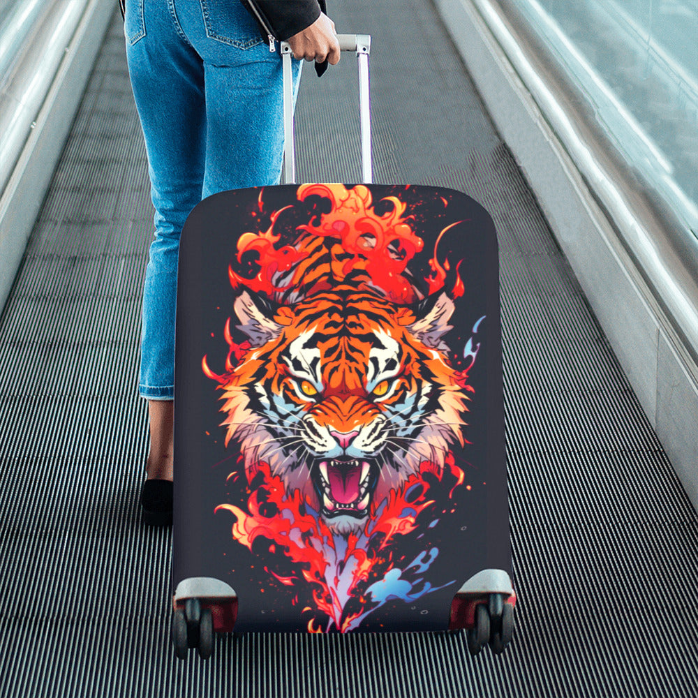 Tiger Themed Luggage Cover