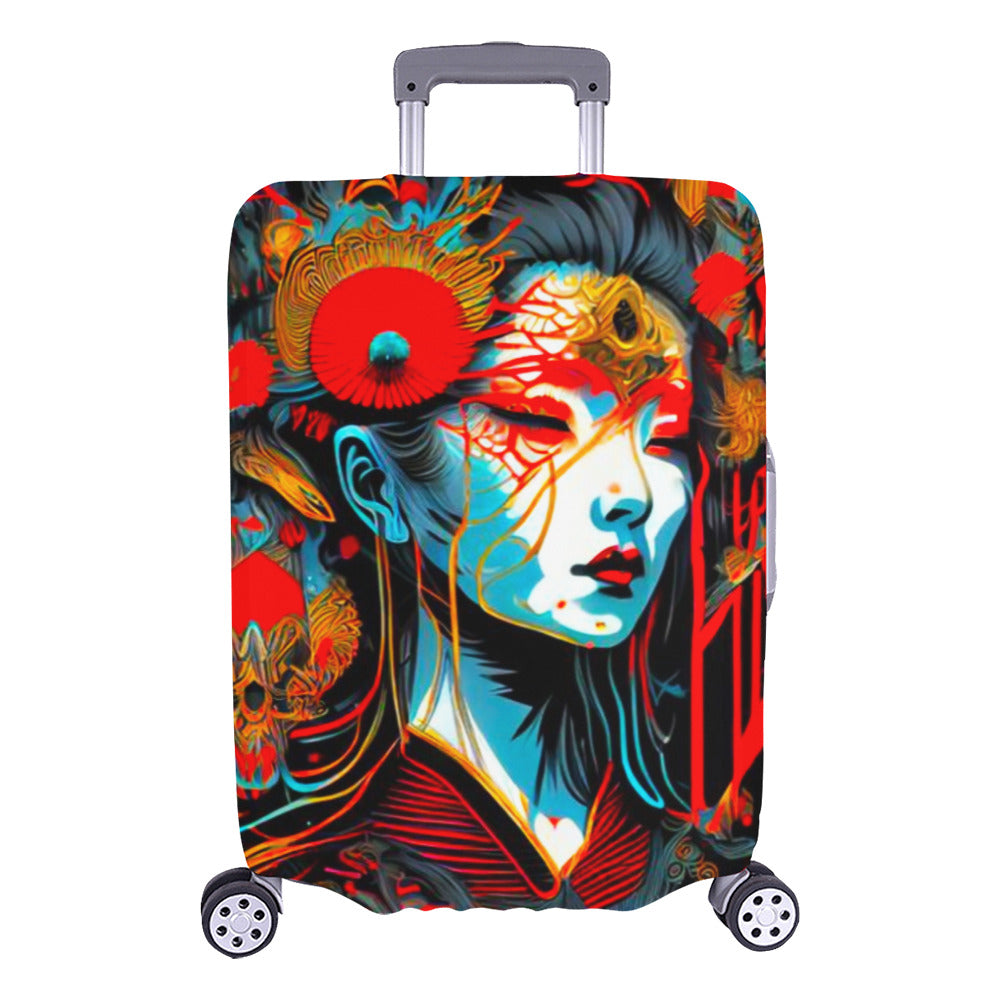 Japanese Themed Luggage Cover