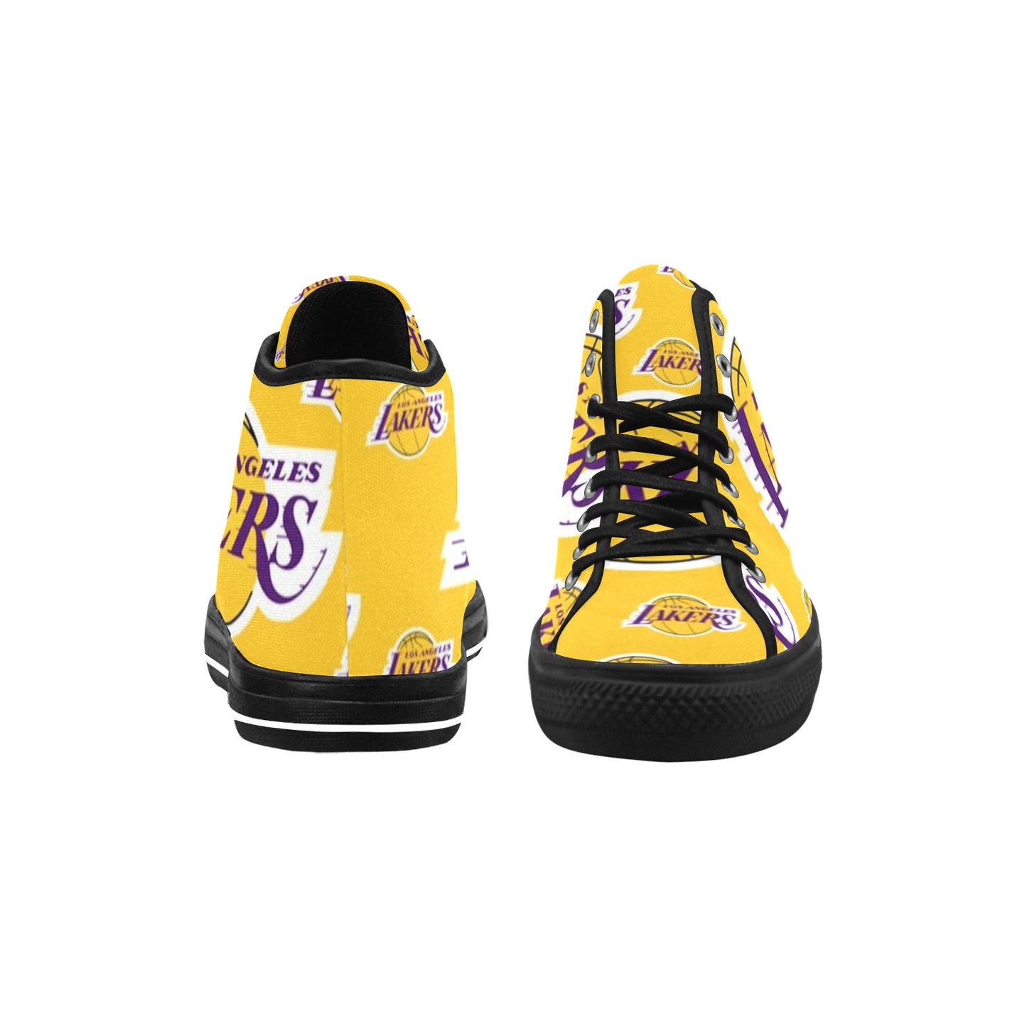 LAKERS Women's Vancouver High Top Canvas - BLACK