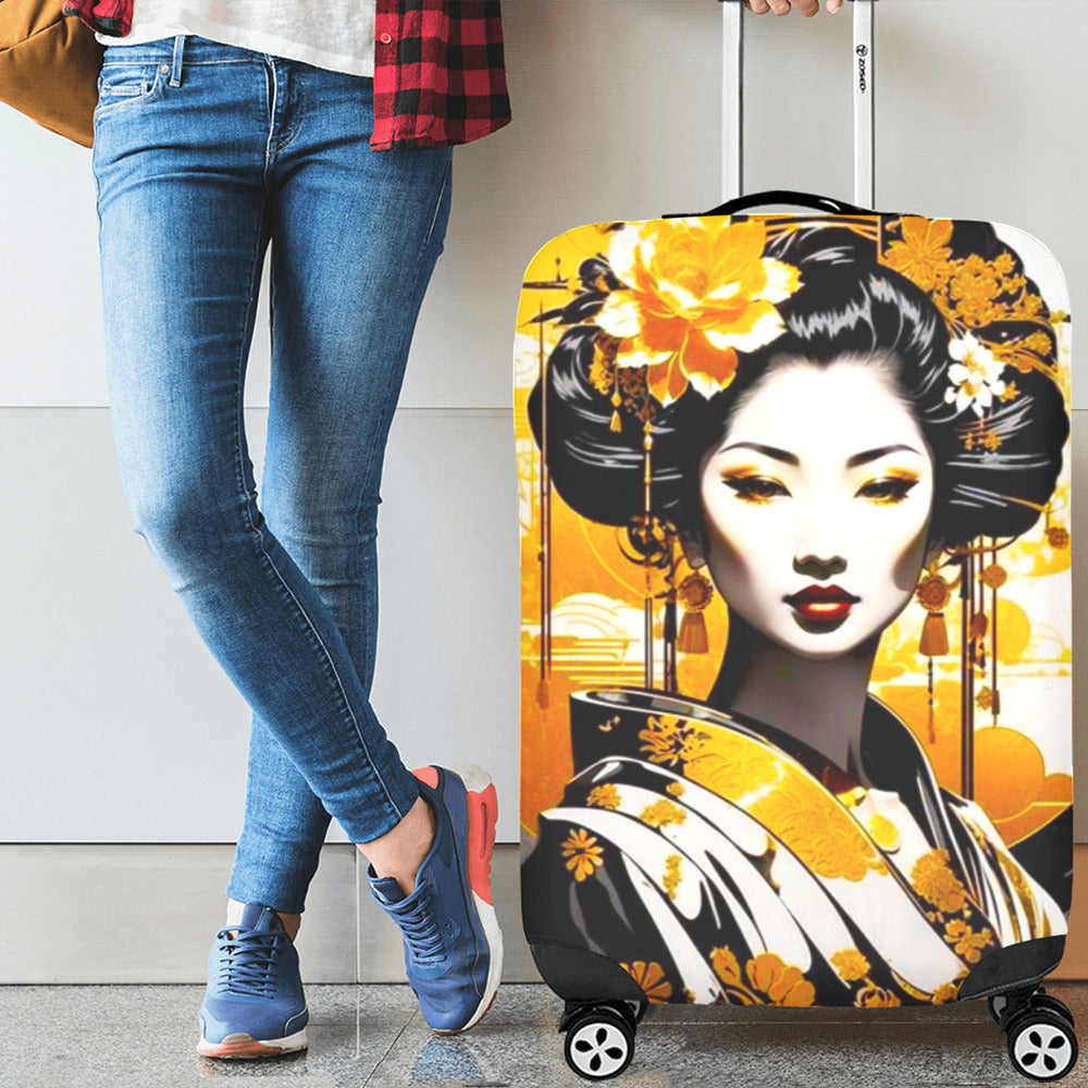 Japanese Themed Luggage Cover