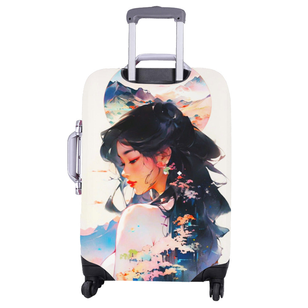 Japanese Themed Luggage Cover