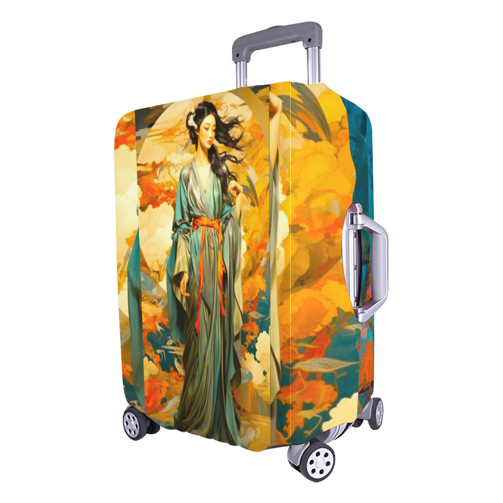 Japanese Themed Luggage Cover