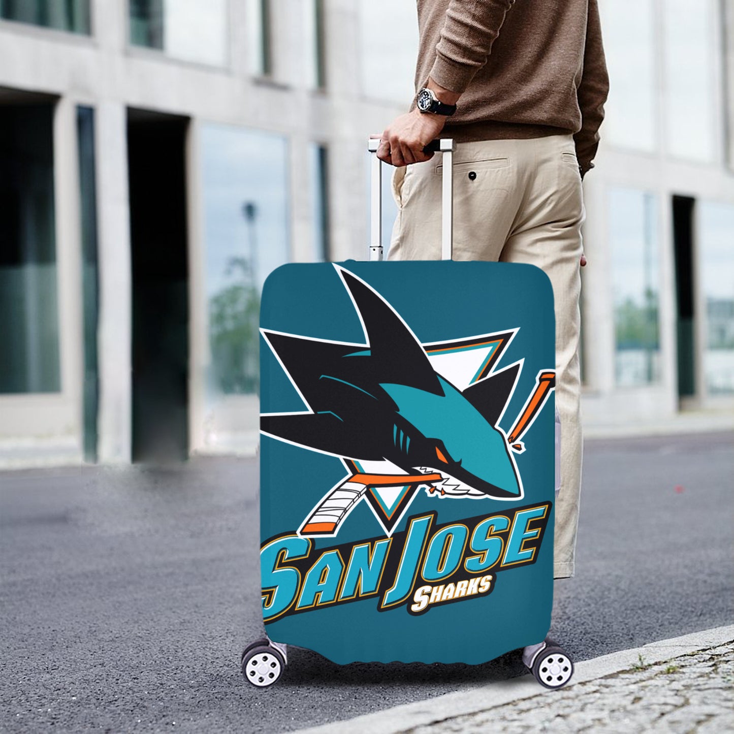 San Jose Sharks Luggage Cover