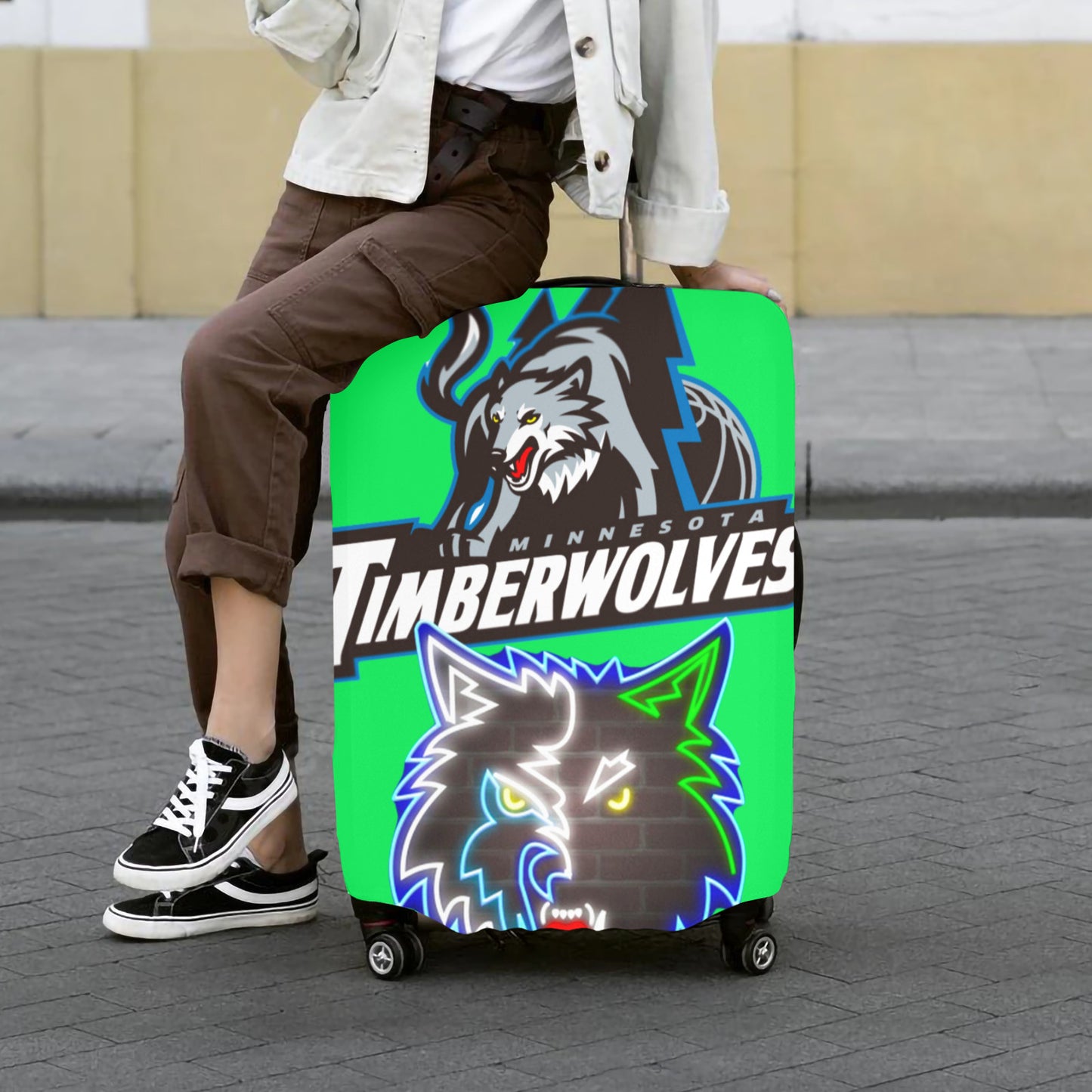 Minnesota Timberwolves Luggage Cover