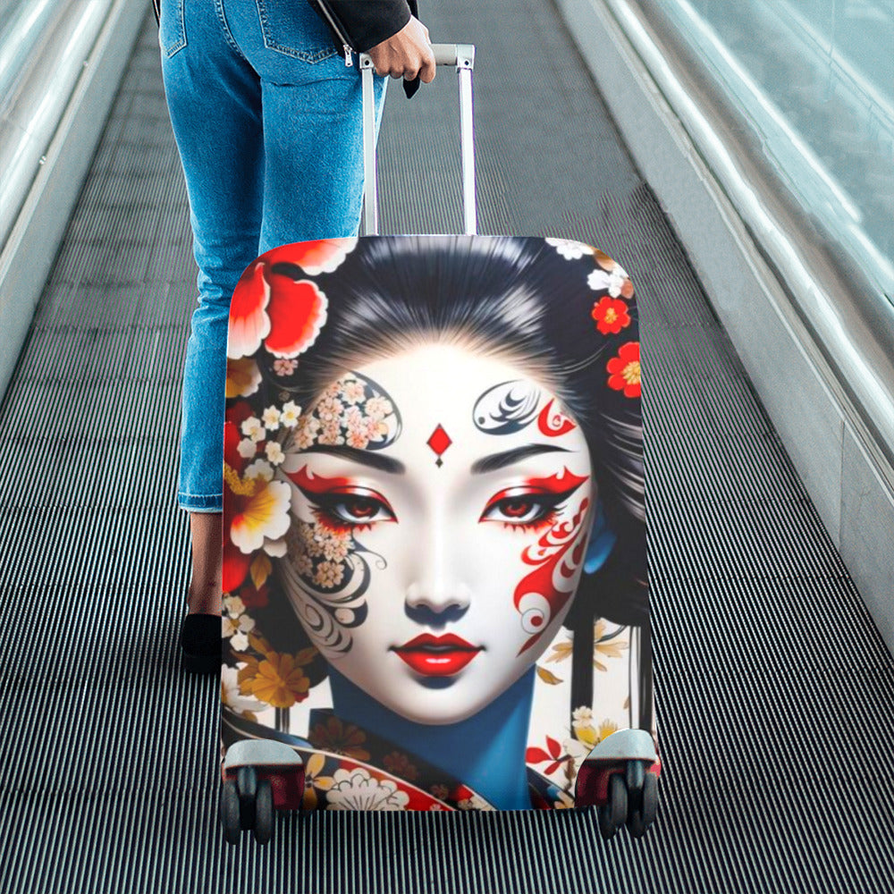 Japanese Themed Luggage Cover