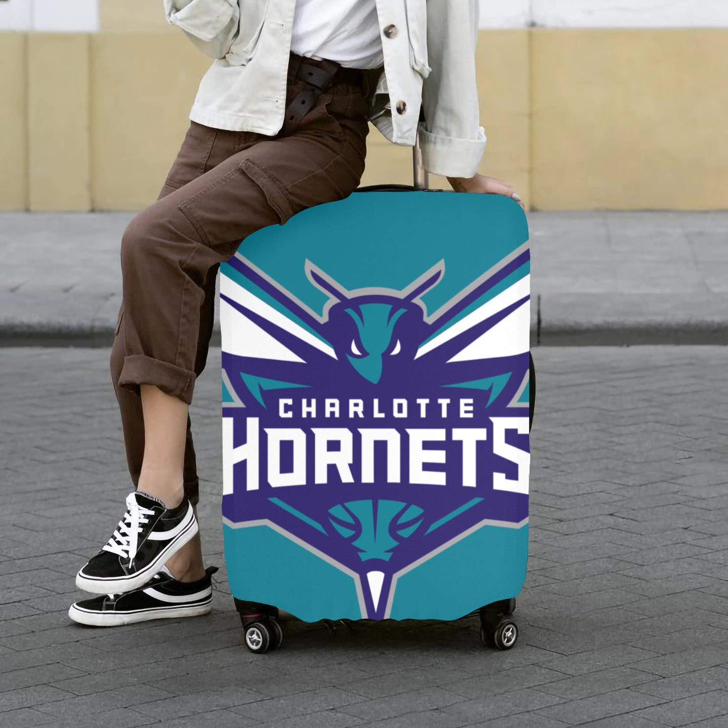 Charlotte Hornets Luggage Cover