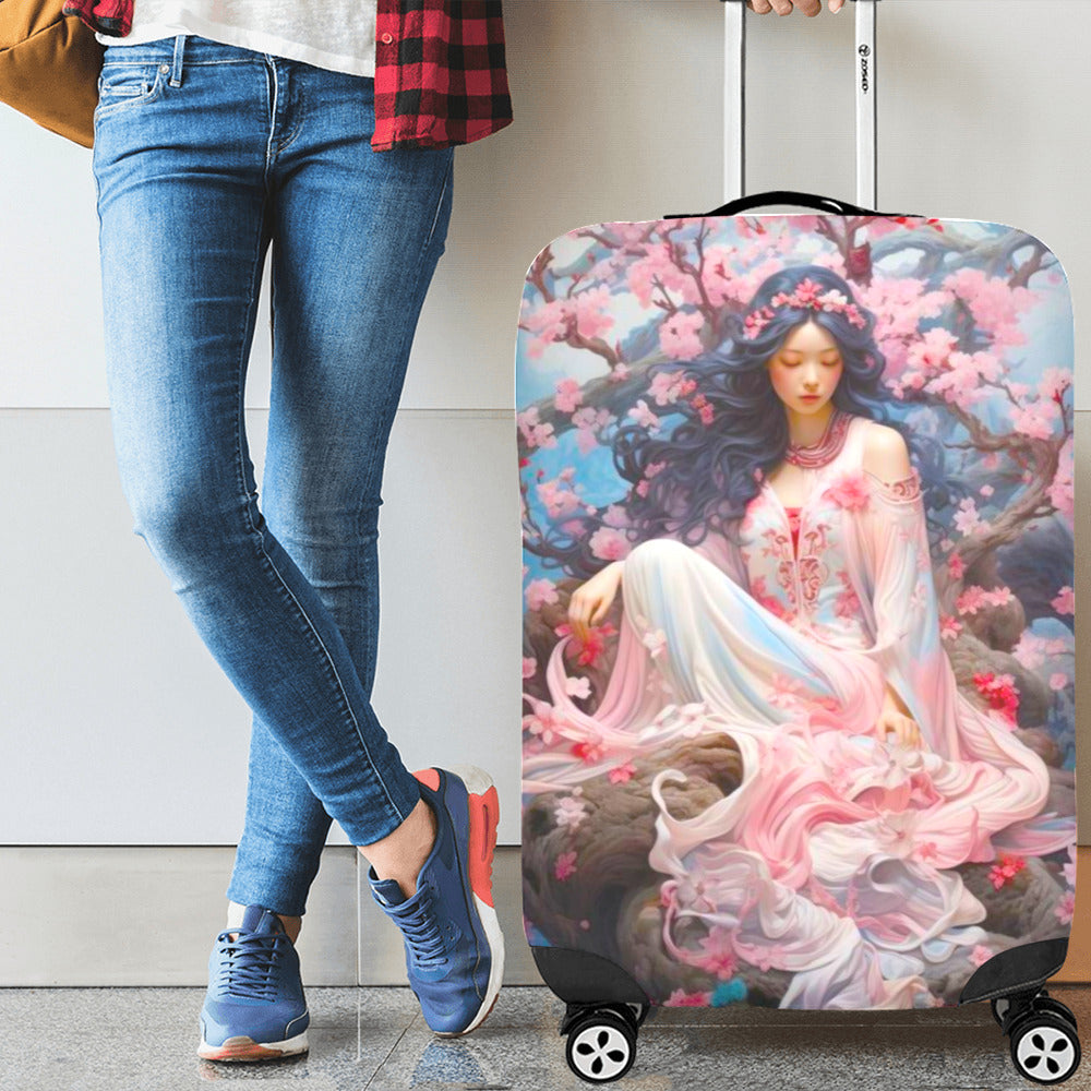 Japanese Themed Luggage Cover