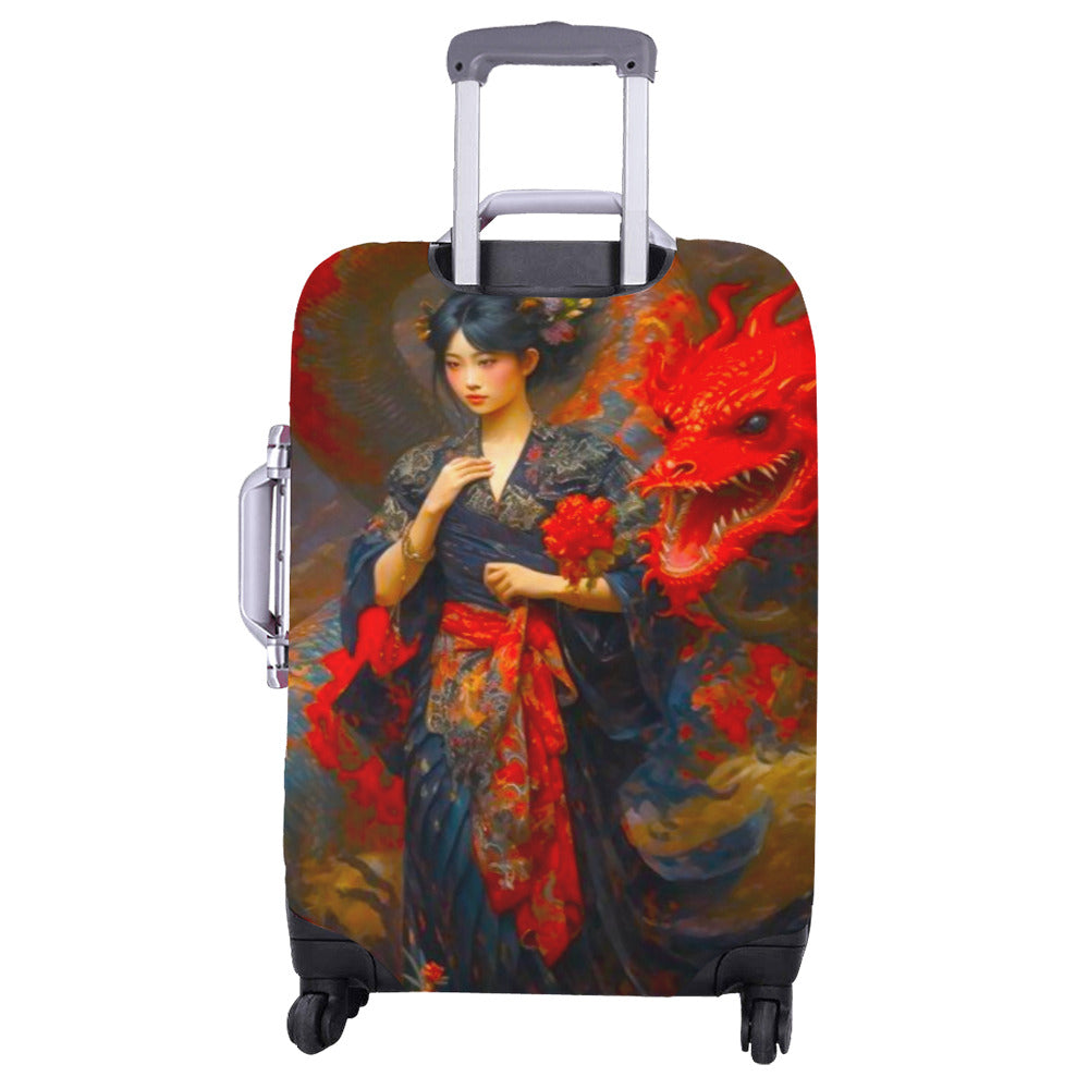 Japanese Themed Luggage Cover