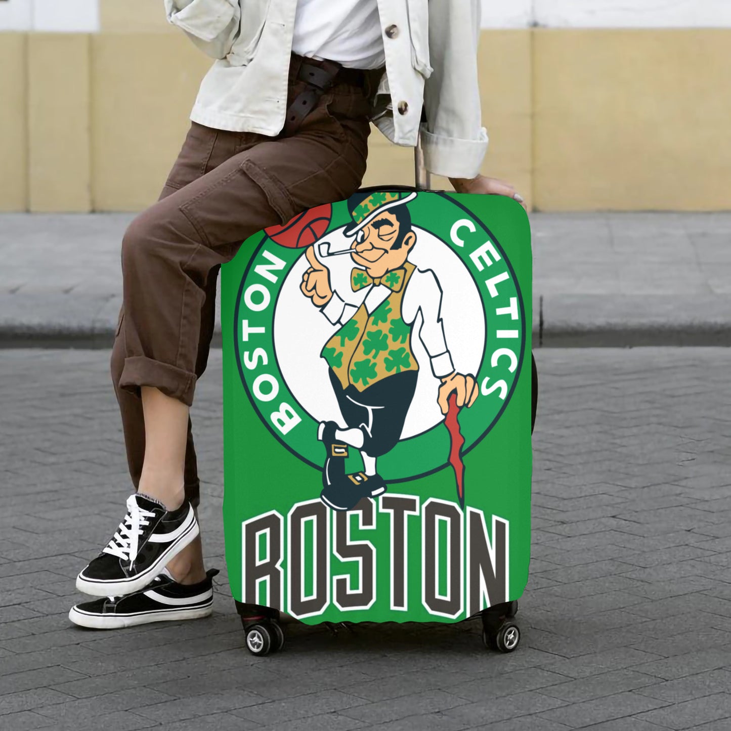 Boston Celtics Luggage Cover