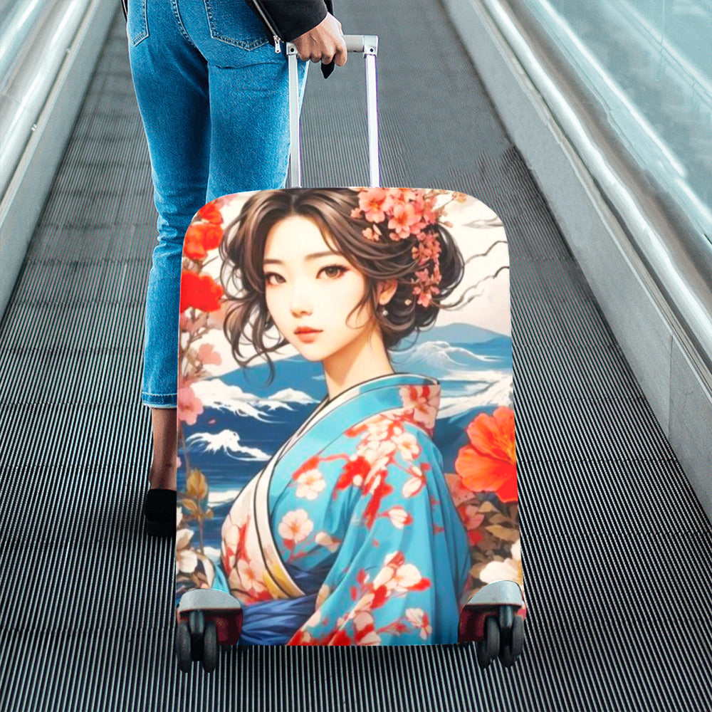 Japanese Themed Luggage Cover