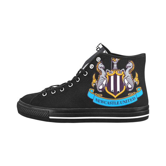 NUFC Women's Vancouver High Top Canvas Shoes - BLACK