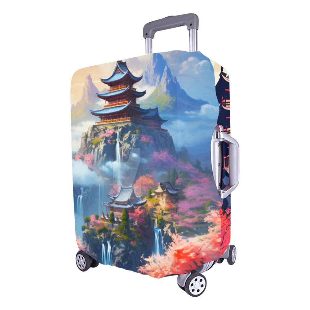 Japanese Themed Luggage Cover