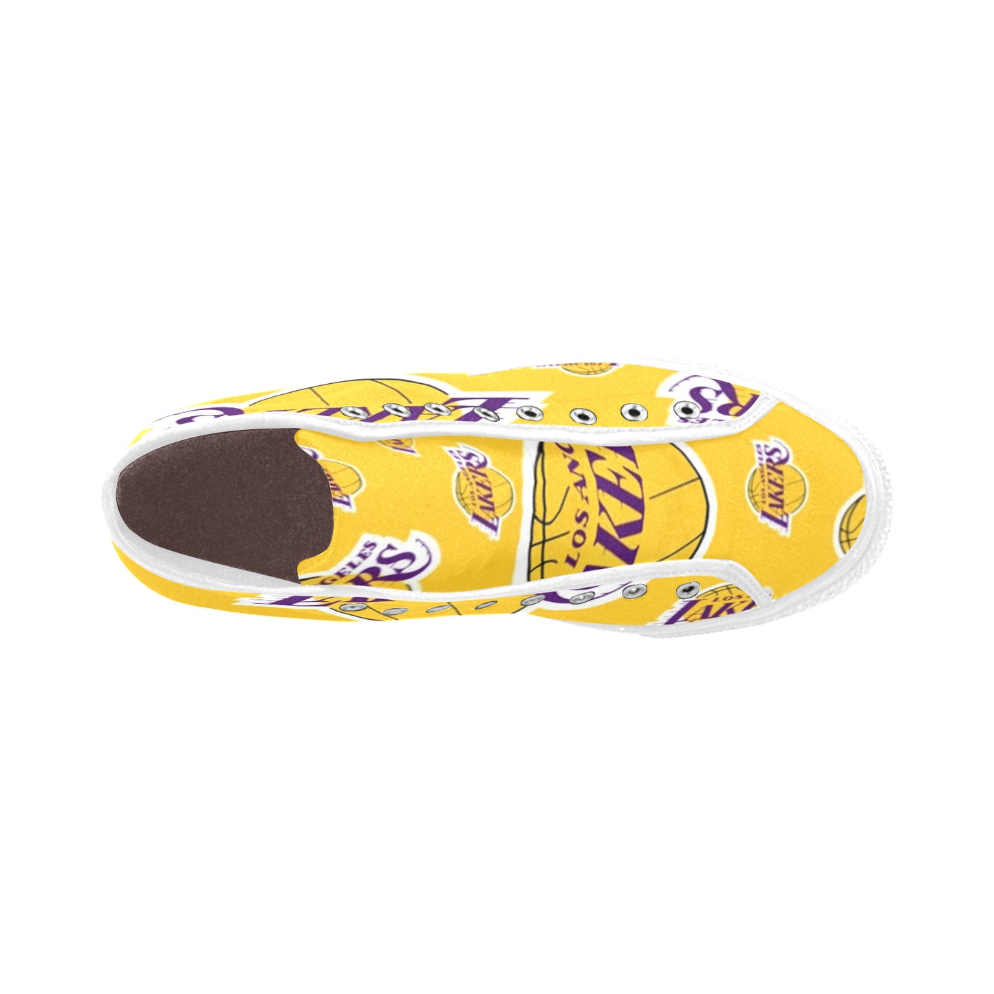 LAKERS - Women's Vancouver High Top Canvas Shoes - WHITE