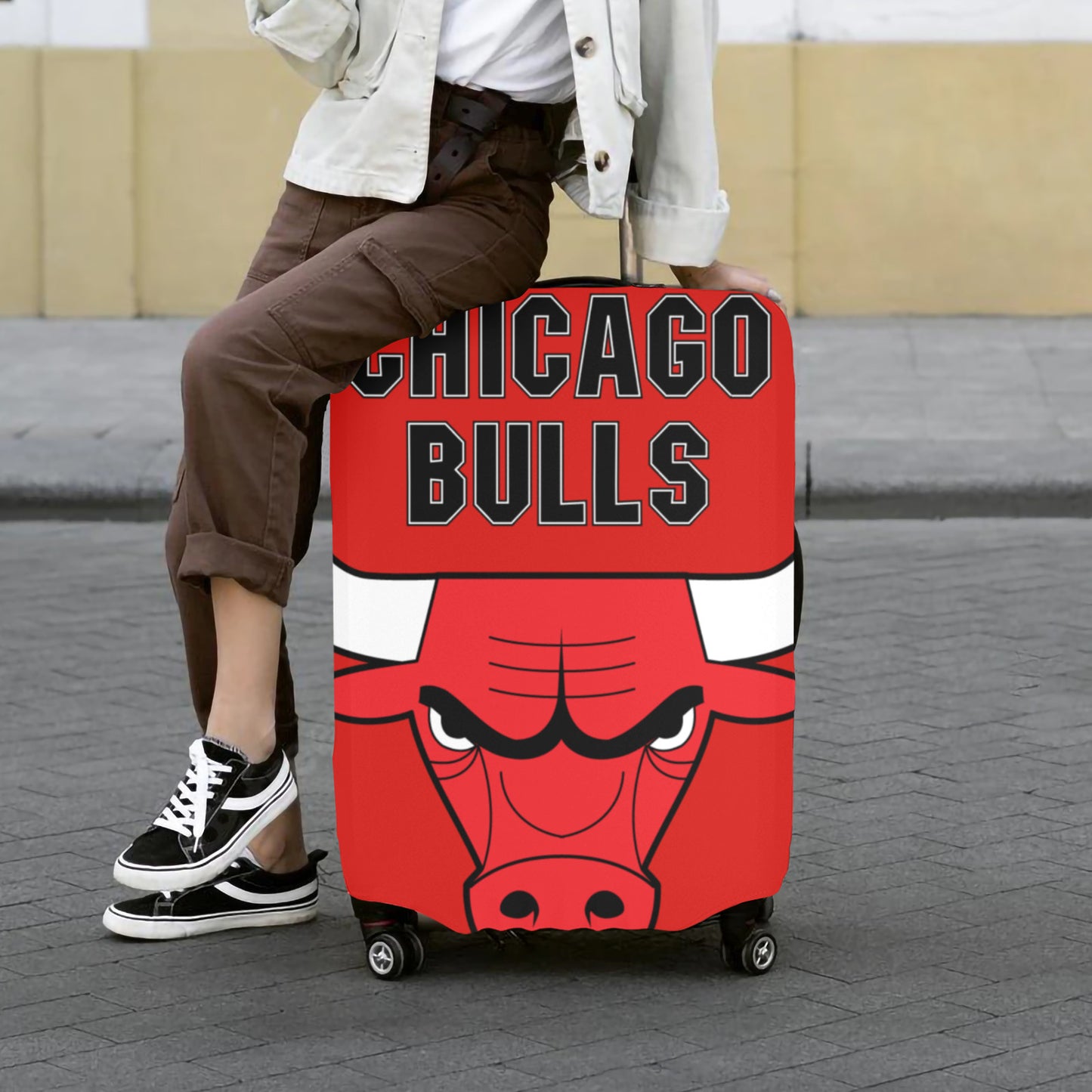 Chicago Bulls Luggage Cover