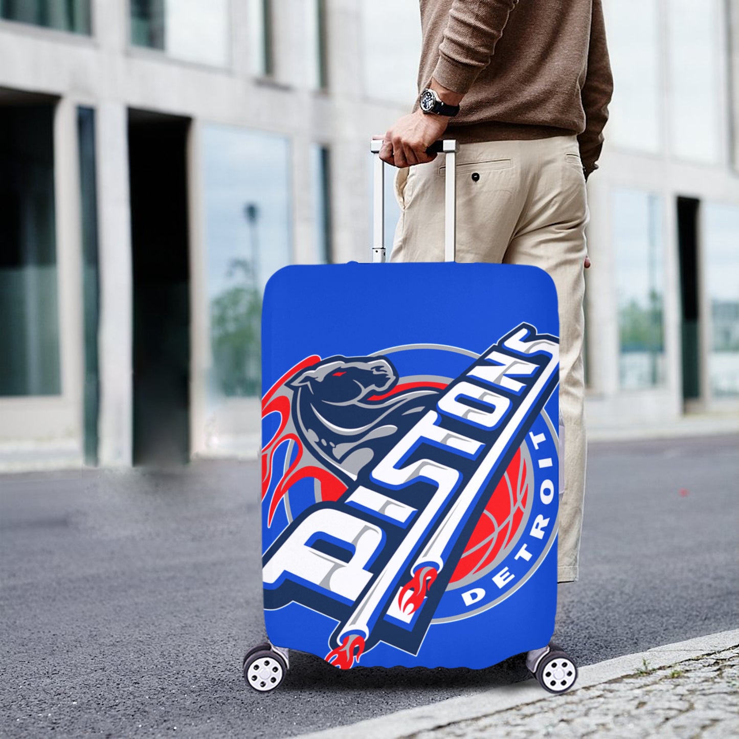 Detroit Pistons Luggage Cover