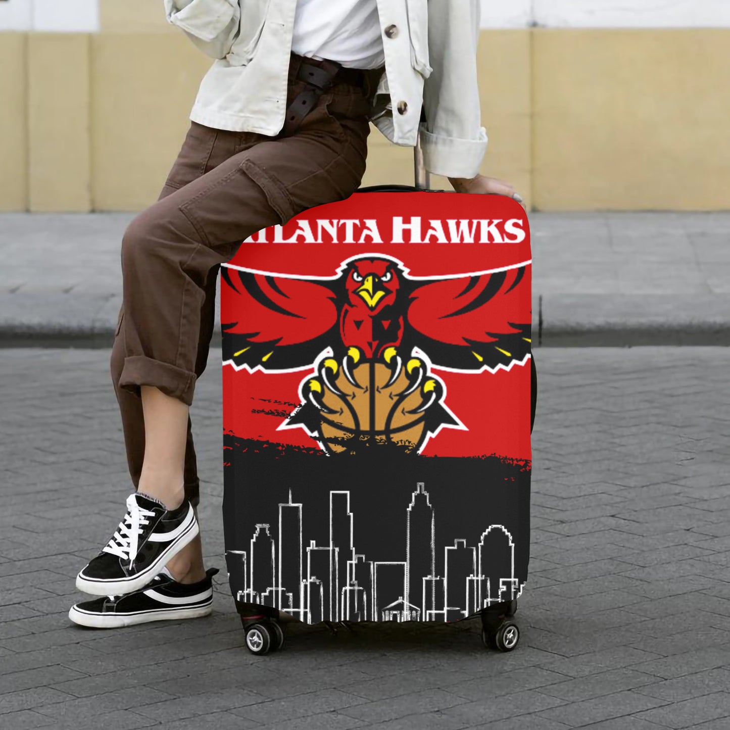 Atlanta Hawks Luggage Cover