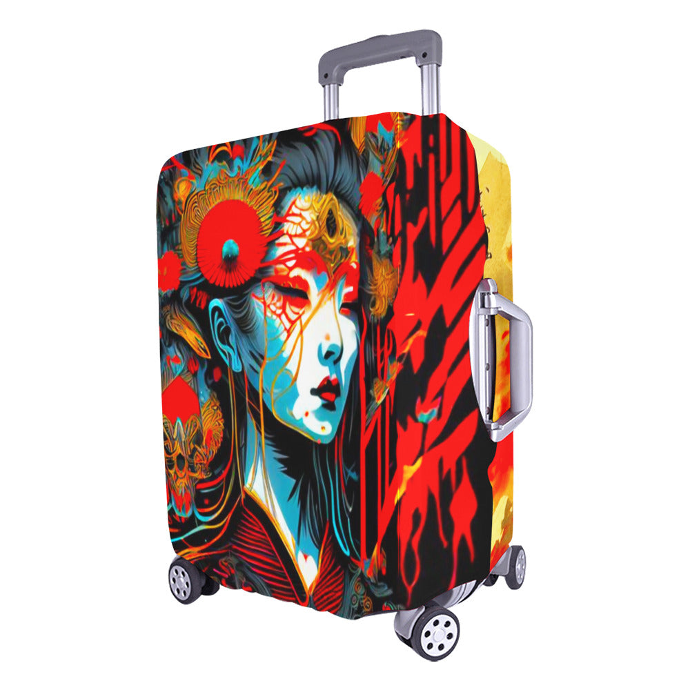 Japanese Themed Luggage Cover