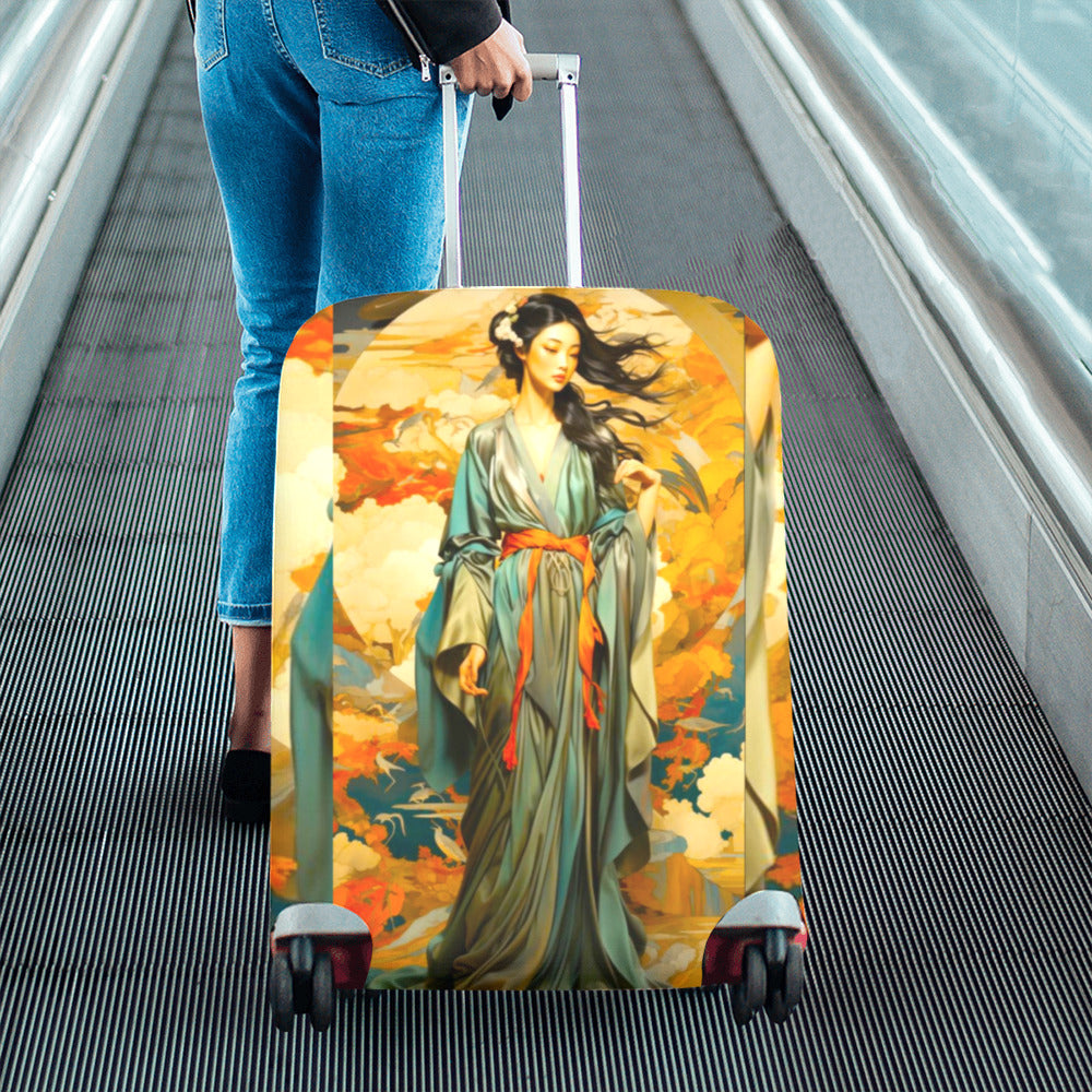 Japanese Themed Luggage Cover