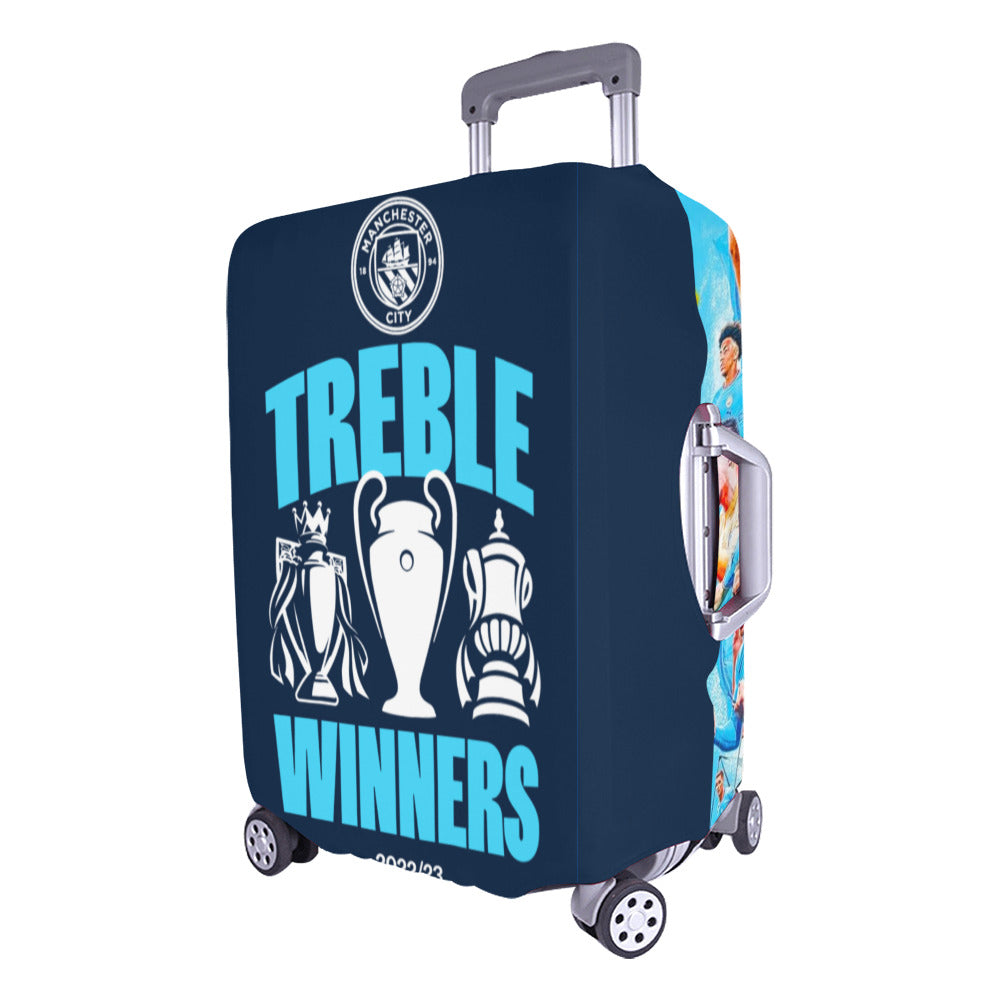 Manchester City Treble Winners Luggage Cover