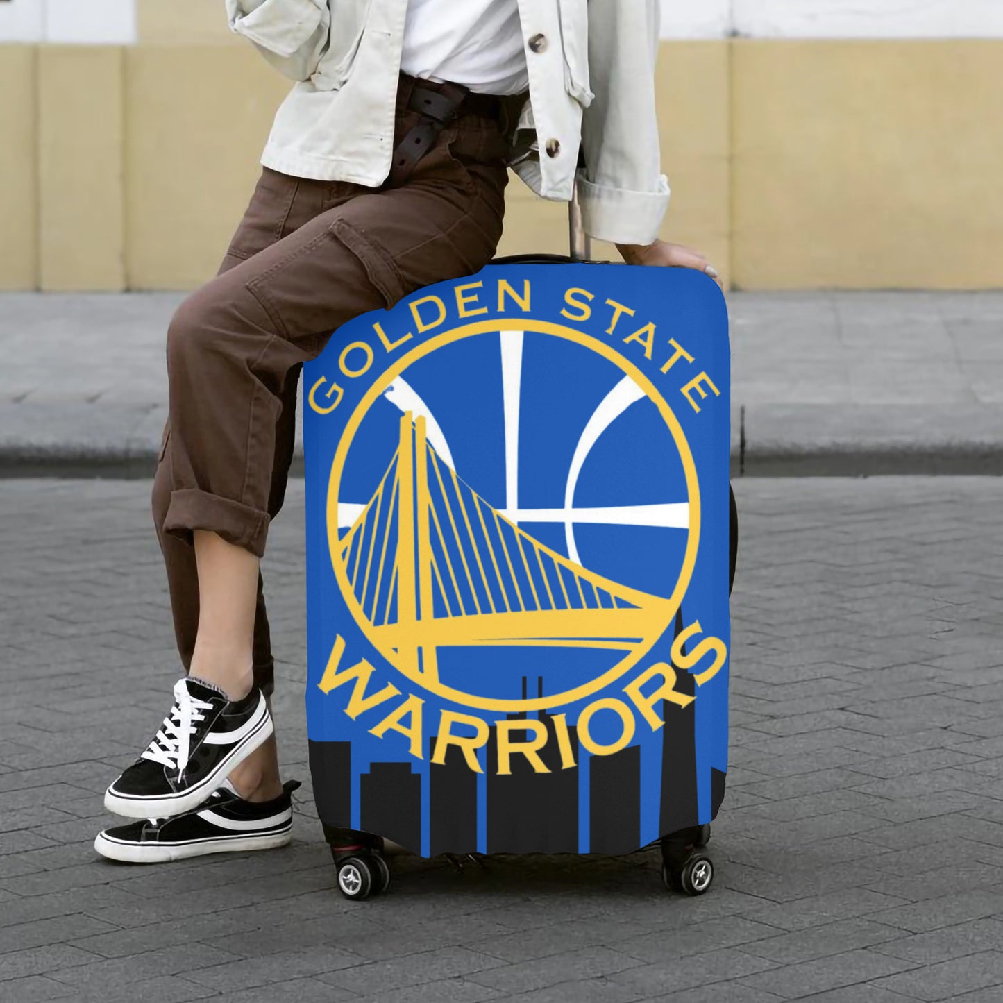 Golden State Warriors Luggage Cover