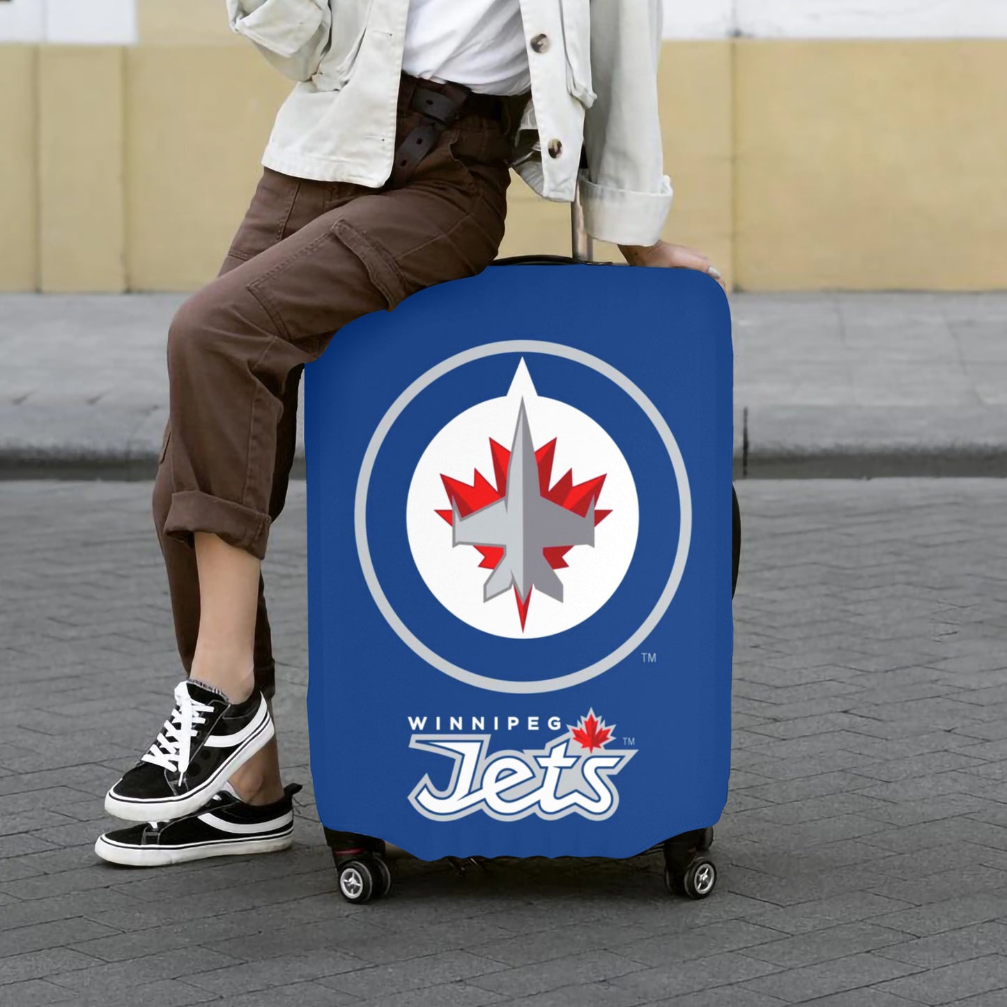 Winnipeg Jets Luggage Cover