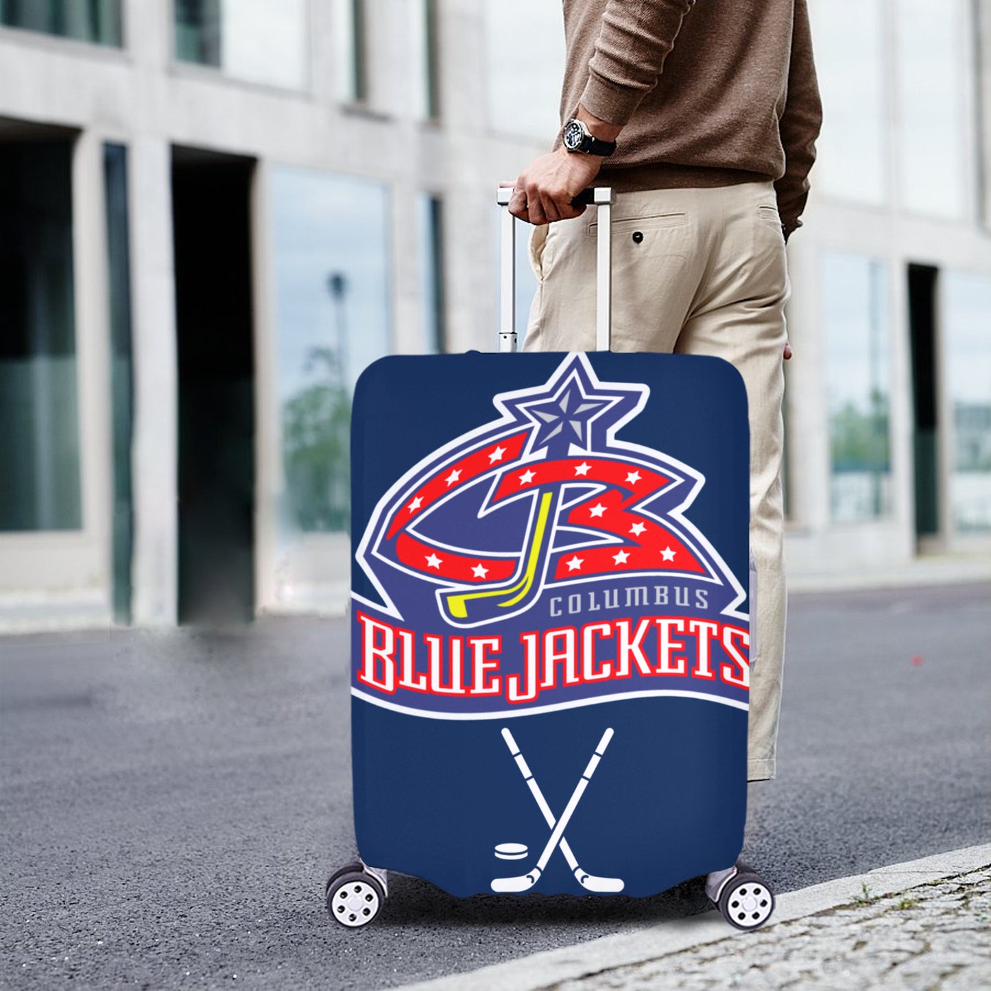 Columbus Blue Jackets Luggage Cover