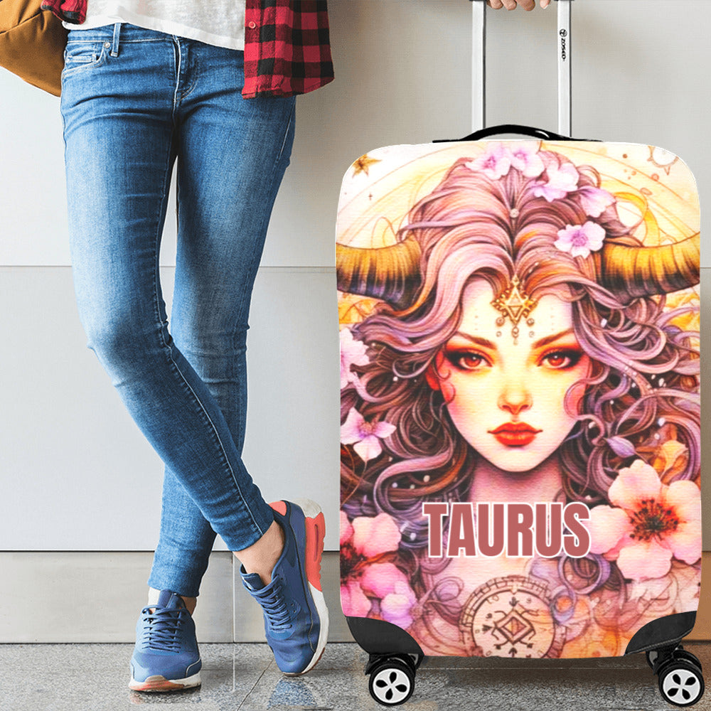 Zodiac Sign Luggage Cover