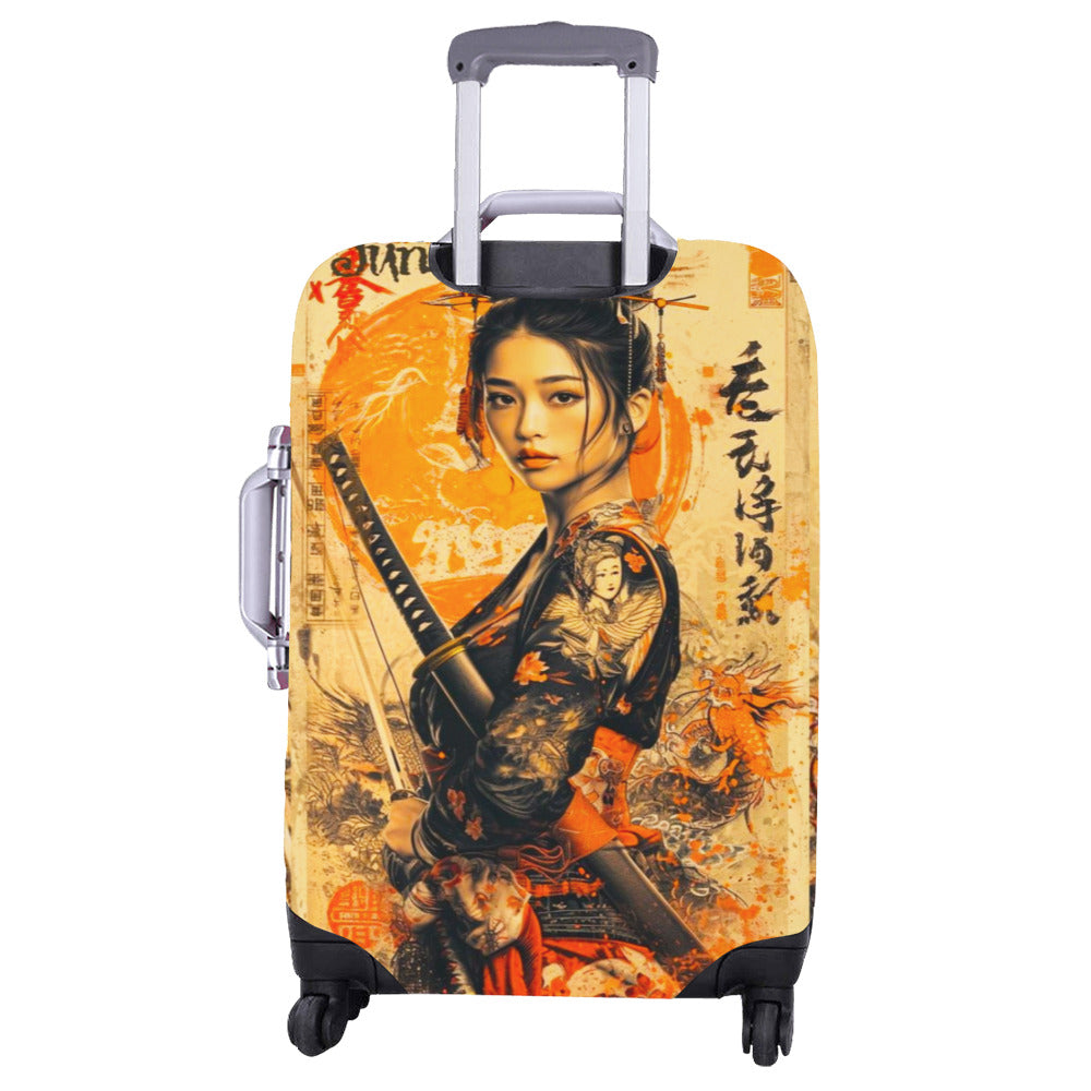 Japanese Themed Luggage Cover