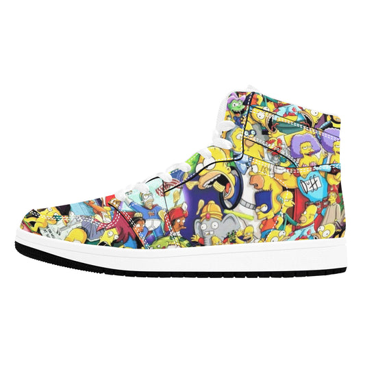 SIMPSONS Men's Retro High Top Sneakers