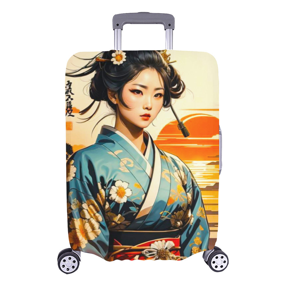 Japanese Themed Luggage Cover