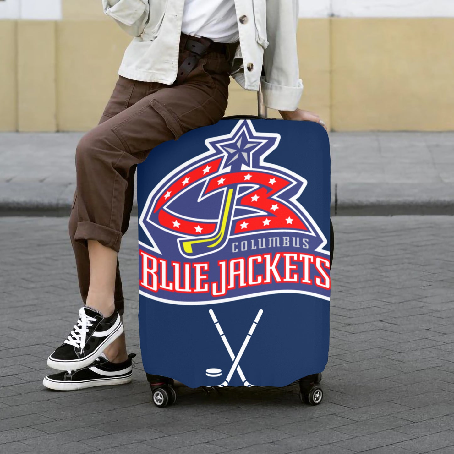 Columbus Blue Jackets Luggage Cover