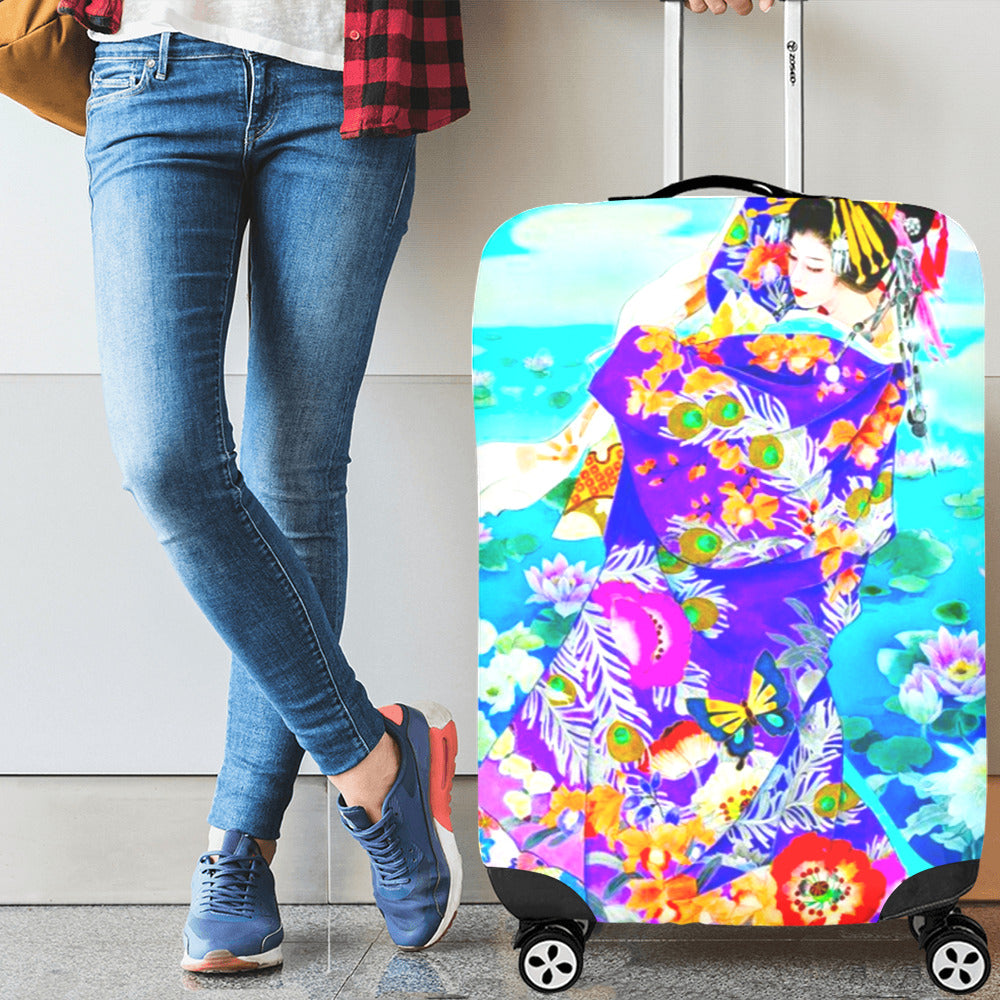 Japanese Themed Luggage Cover