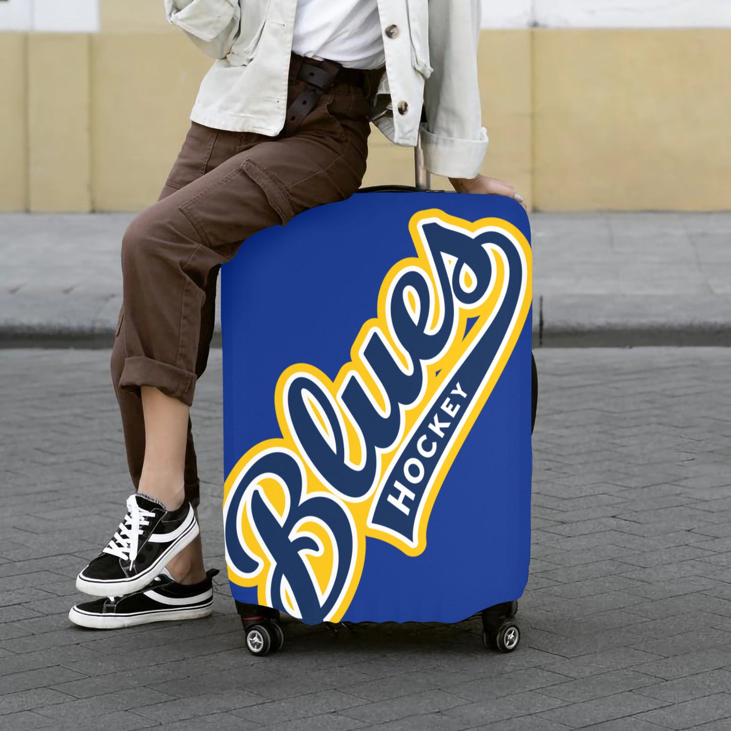 St Louise Blues Luggage Cover