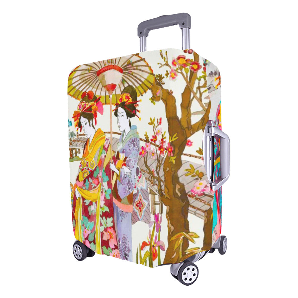 Japanese Themed Luggage Cover