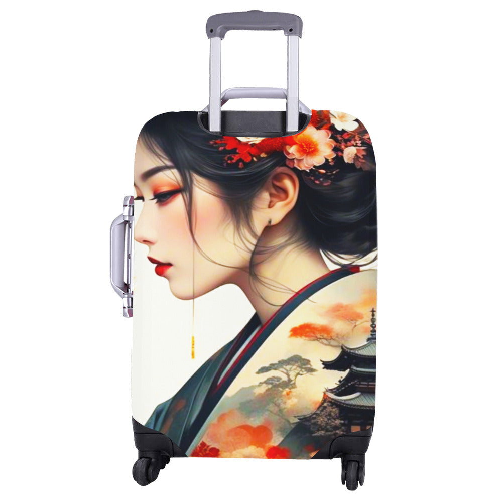 Japanese Themed Luggage Cover